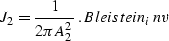 \begin{displaymath}
{J_2}=\frac {1} {2\pi A_2^2}\; .
\EQNLABEL{Bleistein_inv}\end{displaymath}