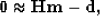 \begin{displaymath}
{\bf 0} \approx {\bf Hm - d},\end{displaymath}