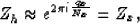 \begin{displaymath}
Z_h \approx e^{2 \pi i \frac{q_x}{N_x}} = Z_x,\end{displaymath}