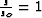 $\frac{s}{s_o}=1$