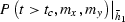 $\left. {P\left( {t \gt t_c,m_x ,m_y } \right)} \right\vert _{\vec h_1 }$