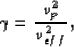 \begin{displaymath}
\gamma = \frac{v_p^2}{v_{eff}^2},
\end{displaymath}