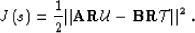 \begin{displaymath}
J\lp s \rp= \frac{1}{2} \Vert \Aop \Mop \UU - \Bop \Mop \TT \Vert^2 \;.\end{displaymath}