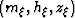 $\left(m_{\xi},h_{\xi},z_{\xi}\right)$