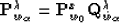 \begin{displaymath}
{\bf P}^{\lambda }_ {w_{\alpha }}={\bf P}^{x}_{w_{0}}{\bf Q}^{\lambda }_{\hat{w}_{\alpha }}\end{displaymath}