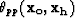 $\theta_{pp}({\bf x_o},{\bf x_h})$