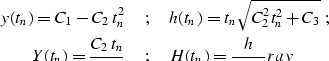 \begin{displaymath}
h\, (Y^2-H^2) = -\, t_n H 
\EQNLABEL{rayeikonal} \end{displaymath}