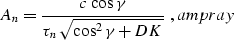 \begin{displaymath}
= -{1 \over 2}\,\int_{\cos^2{\gamma_0}}^{\cos^2{\gamma}}
\le...
 ...'}+DK}}\right)\,d\left(\cos^2{\gamma'}\right) 
\EQNLABEL{int2g}\end{displaymath}