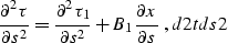 \begin{displaymath}
{\partial \tau \over \partial r} = 
{\partial \tau_2 \over \...
 ...partial x}\,
{\partial x \over \partial r}\;.
\EQNLABEL{dt2dr} \end{displaymath}
