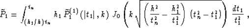 \begin{displaymath}
\widetilde{P}_1 = 
\int_{\left(h_1/h\right)\,t_n}^{t_n}
h_1\...
 ...ight)\,
\left(t_n^2-t_1^2\right)}\right)\,{dt_1 \over t_1^2}\;,\end{displaymath}