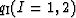 $q_{\rm I} (I=1,2)$