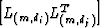 $\left[ L_{(m,d_i)}L^T_{(m,d_j)}\right]$