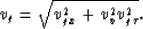 \begin{displaymath}
v_g = \sqrt{v_{gx}^2 + v_v^2 v_{g\tau}^2}.\end{displaymath}