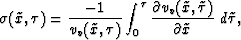 \begin{displaymath}
\sigma(\tilde{x},\tau)=\frac{-1}{v_v(\tilde{x},\tau)} \int_0...
 ...ilde{x},\tilde{\tau})}{
 \partial \tilde{x}}\,\, d\tilde{\tau},\end{displaymath}