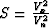 $S = {V_x^2 \over V_n^2}$