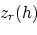 \begin{eqnarray*}
\zeta(\gamma,h) &=& z_r(h) \\
&&\\
\frac{\partial \zeta(\gamma,h)}{\partial h} &=& \frac{\partial z_r(h)}{\partial h} ,\\
\end{eqnarray*}