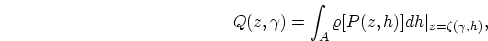 $Q(z,\gamma)$
