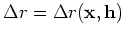 $ \Delta r$
