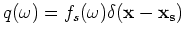 $ {\bf x}_s=(x_s,y_s,0)$